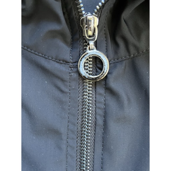 IC By Connie K Jumpsuit Women Barrel Leg Zip Up Lightweight Stretch Black Medium - Picture 5 of 11